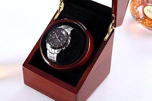 New Style Rubber Wood] Love Nest Wood Automatic Single Watch Winder Piano Finish Pure Handmade Watch Winder with Automatic Japanese Mabuchi Motorï¼Power Includedï¼: Cell Phones & Accessories