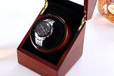 New Style Rubber Wood] Love Nest Wood Automatic Single Watch Winder Piano Finish Pure Handmade Watch Winder with Automatic Japanese Mabuchi Motorï¼Power Includedï¼: Cell Phones & Accessories