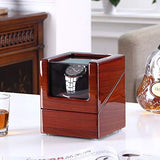 New Style Rubber Wood] Love Nest Wood Automatic Single Watch Winder Piano Finish Pure Handmade Watch Winder with Automatic Japanese Mabuchi Motorï¼Power Includedï¼: Cell Phones & Accessories