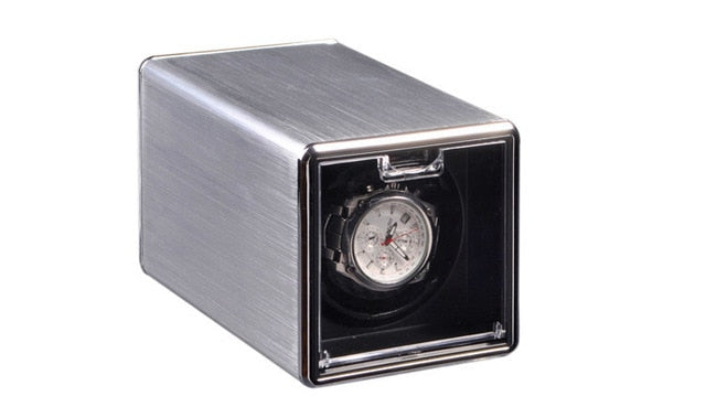 LISM  Auto Silent Watch Winder Irregular Shape Transparent Cover Wrist watch Box with EU/US/UK Plug Luxury Box Automatic Watch