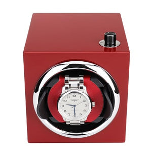 LISM  Auto Silent Watch Winder Irregular Shape Transparent Cover Wrist watch Box with EU/US/UK Plug Luxury Box Automatic Watch