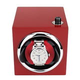 LISM  Auto Silent Watch Winder Irregular Shape Transparent Cover Wrist watch Box with EU/US/UK Plug Luxury Box Automatic Watch