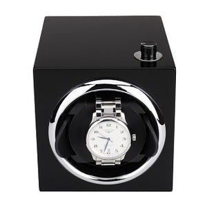 LISM  Auto Silent Watch Winder Irregular Shape Transparent Cover Wrist watch Box with EU/US/UK Plug Luxury Box Automatic Watch