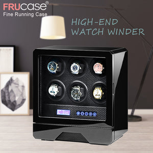 Luxury Watch winder automatic watch display for 4watches 6watches control Stop when the cover opened LED light Remote control