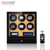 Luxury Watch winder automatic watch display for 4watches 6watches control Stop when the cover opened LED light Remote control