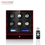 Luxury Watch winder automatic watch display for 4watches 6watches control Stop when the cover opened LED light Remote control
