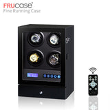 Luxury Watch winder automatic watch display for 4watches 6watches control Stop when the cover opened LED light Remote control