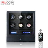 Luxury Watch winder automatic watch display for 4watches 6watches control Stop when the cover opened LED light Remote control