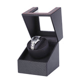 Carbon Motor Shaker Watch Winder Holder Display Automatic Mechanical Watch Winding Box Jewelry Automatic Watch EU/US/UK/AU 2019