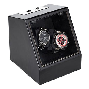 Luxury Ebony Automatic Mechanical Watch Winding Box Motor Shaker Watch Winder Holder Display Jewelry Storage Organizer