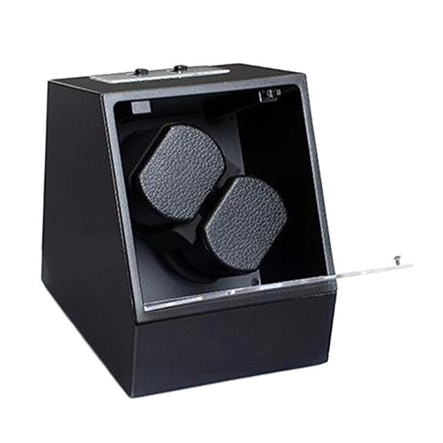 Luxury Ebony Automatic Mechanical Watch Winding Box Motor Shaker Watch Winder Holder Display Jewelry Storage Organizer
