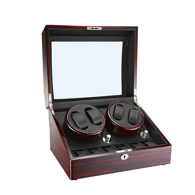 High Quality 4+6 And 2+0 Automatic watch winder carbon fiber slient motor box watches mechanism cases storage display watches